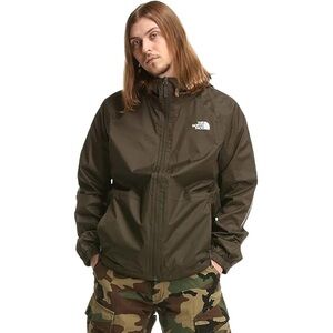 The North Face Men’s Medium Hooded Windbreaker Jacket Dark Green Lightweight Zip
